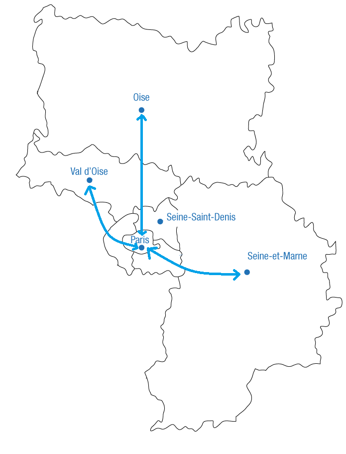 zones desservies par nos taxis conventionnées et VSL